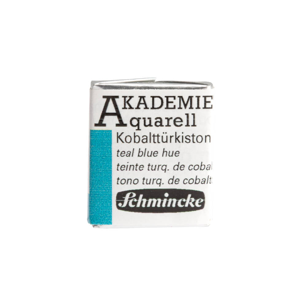 Schmincke Akademie Aquarell Yarım Tablet Sulu Boya 505 Teal Blue