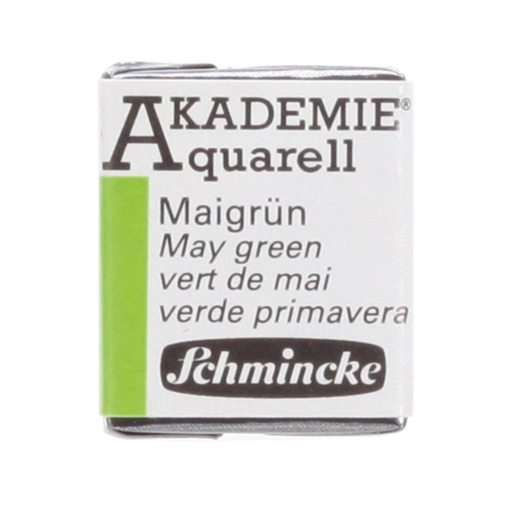 Schmincke Akademie Aquarell Half Pan Watercolor 552 May Green