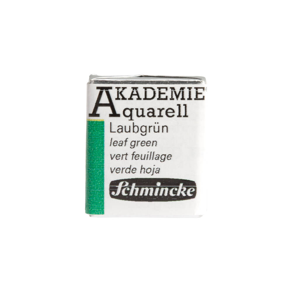 Schmincke Akademie Aquarell Yarım Tablet Sulu Boya 555 Leaf Green