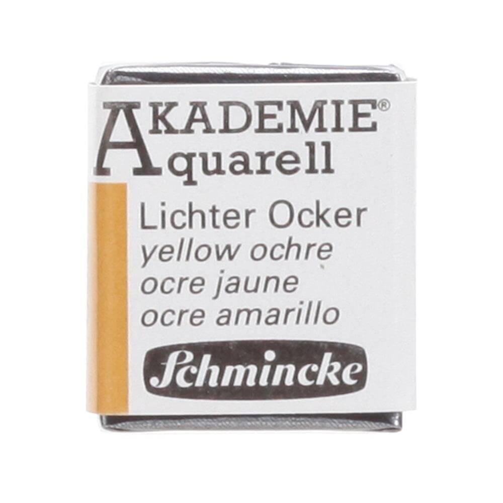 Schmincke Akademie Aquarell Half Pan Watercolor 660 Yellow Ocher