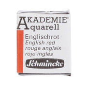 Schmincke Akademie Aquarell Half Pan Watercolor 666 English Red