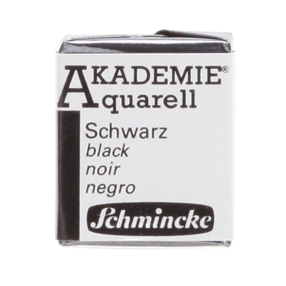 Schmincke Akademie Aquarell Half Pan Watercolor 782 Black