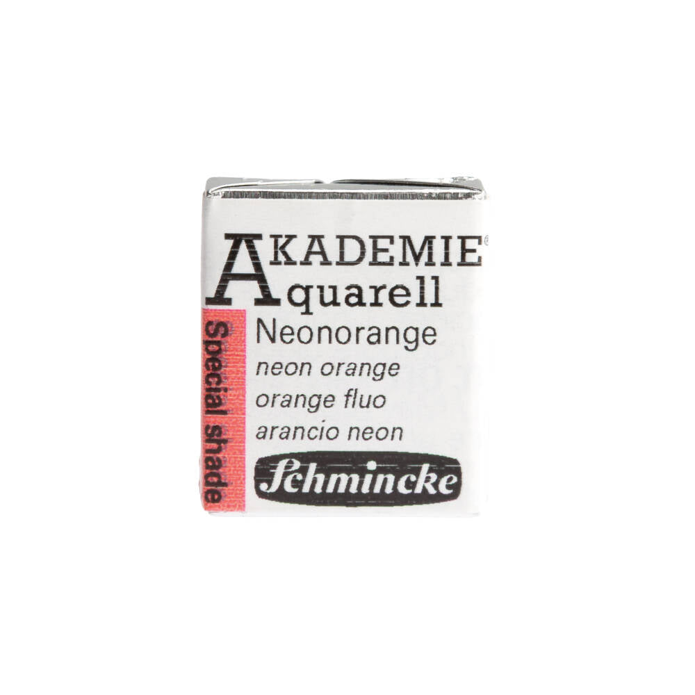 Schmincke Akademie Aquarell Yarım Tablet Sulu Boya 951 Neon Orange