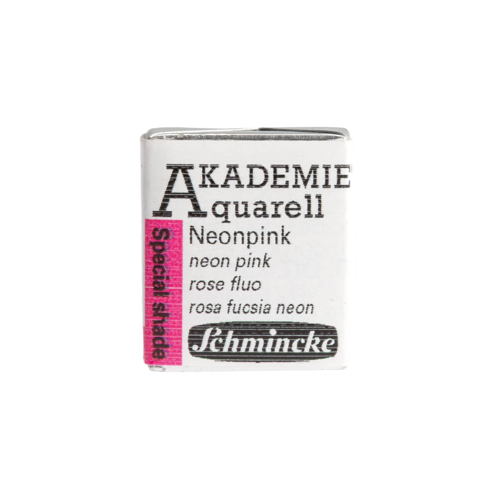 Schmincke Akademie Aquarell Yarım Tablet Sulu Boya 952 Neon Pink