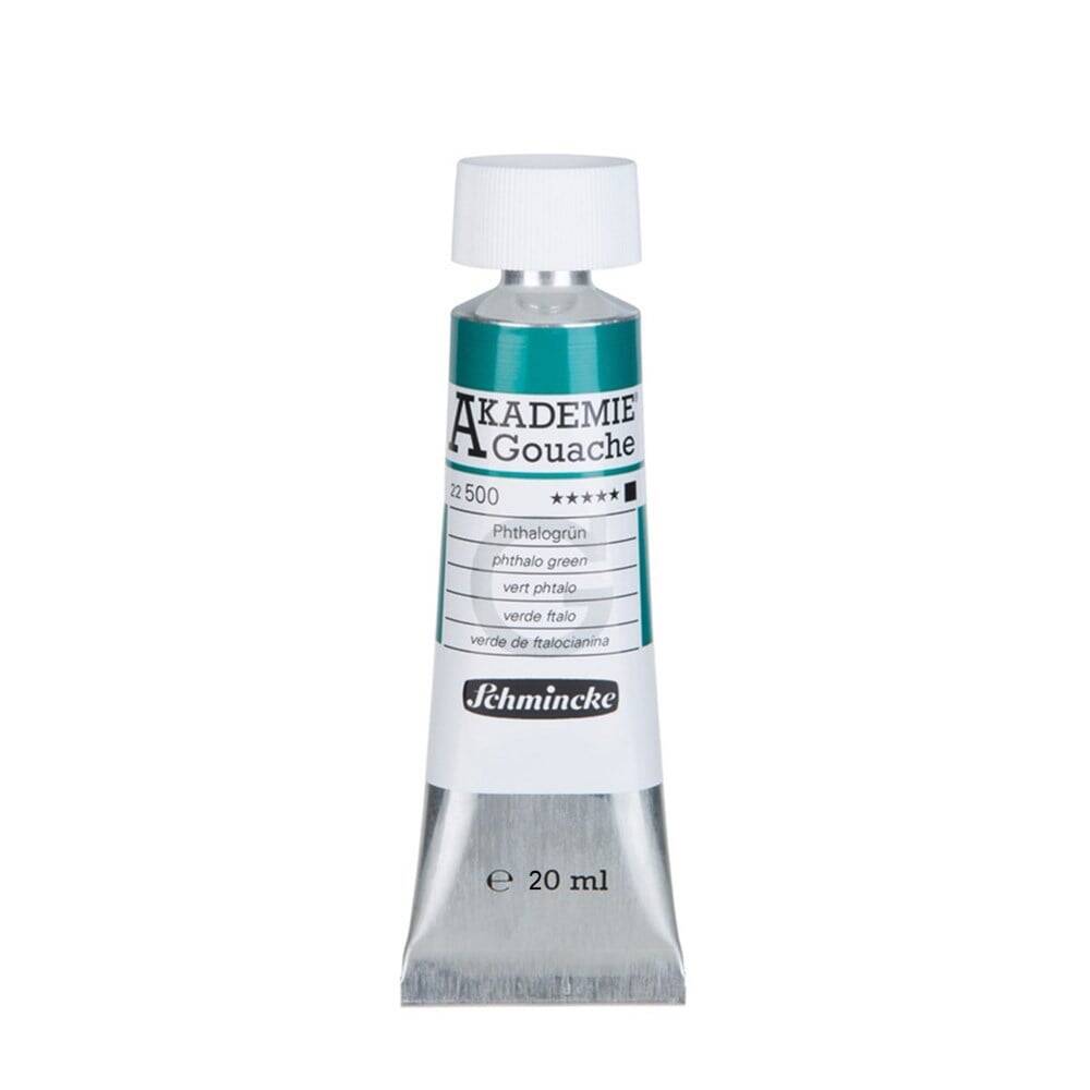 Schmincke Akademie Gouache 20 ml 500 Phthalo Green