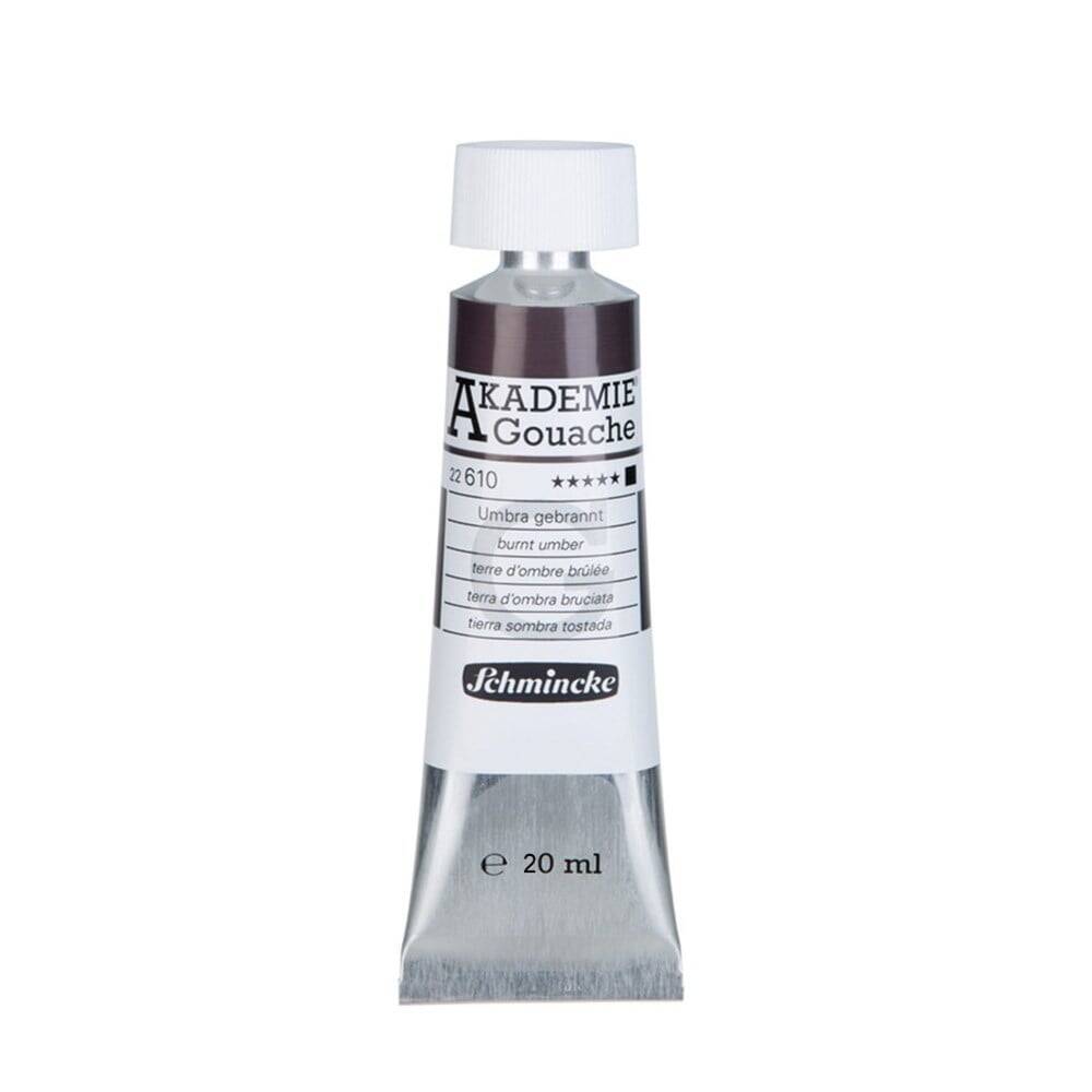 Schmincke Akademie Gouache 20 ml 610 Burnt Umber