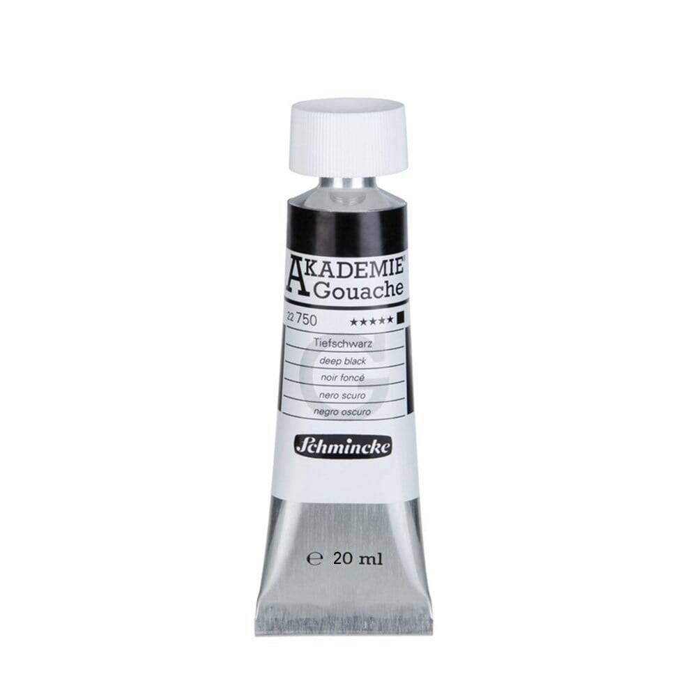 Schmincke Akademie Gouache 20 ml 750 Deep Black