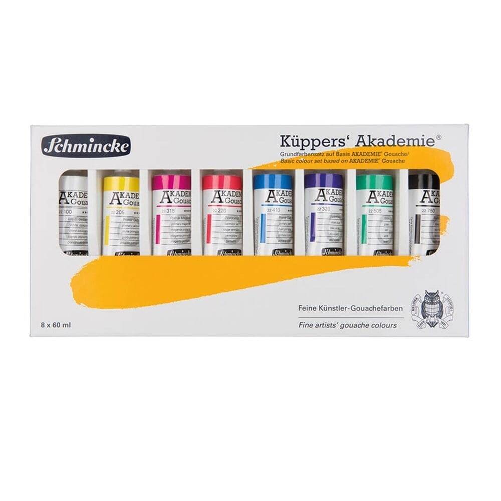 Schmincke Akademie Gouache Paint 8 x 60 ml Küpper
