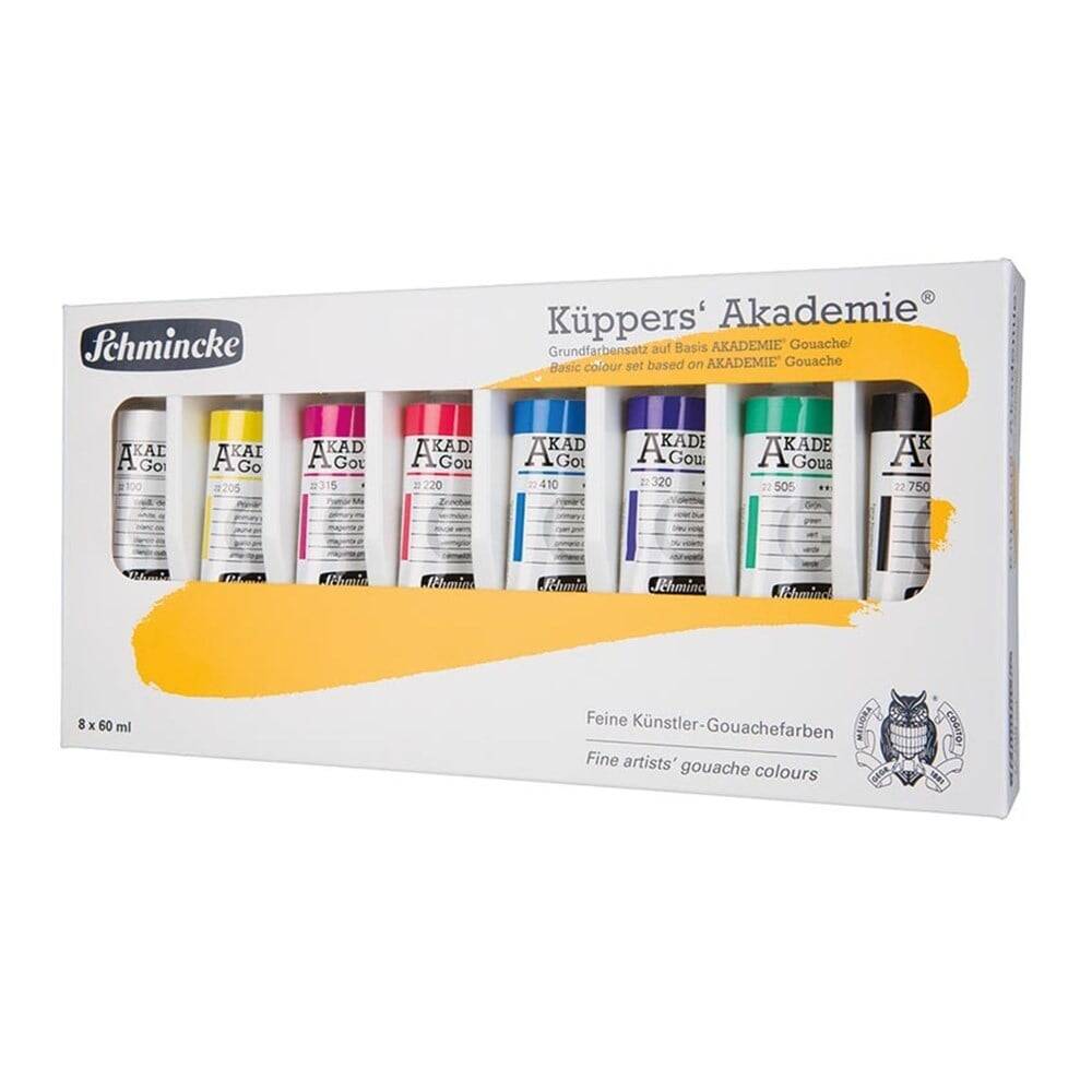 Schmincke Akademie Gouache Paint 8 x 60 ml Küpper