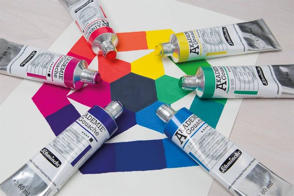 Schmincke Akademie Gouache Paint 8 x 60 ml Küpper