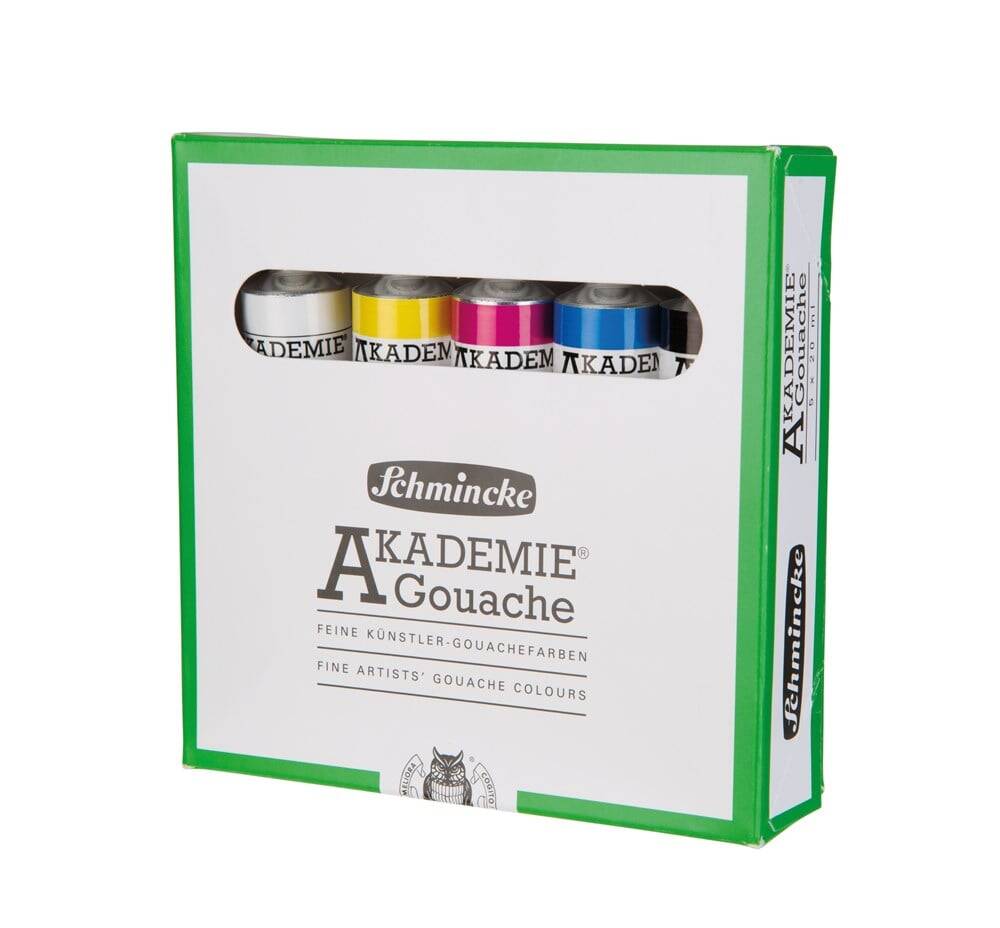 Schmincke Akademie Gouache Paint Set 5x20ml