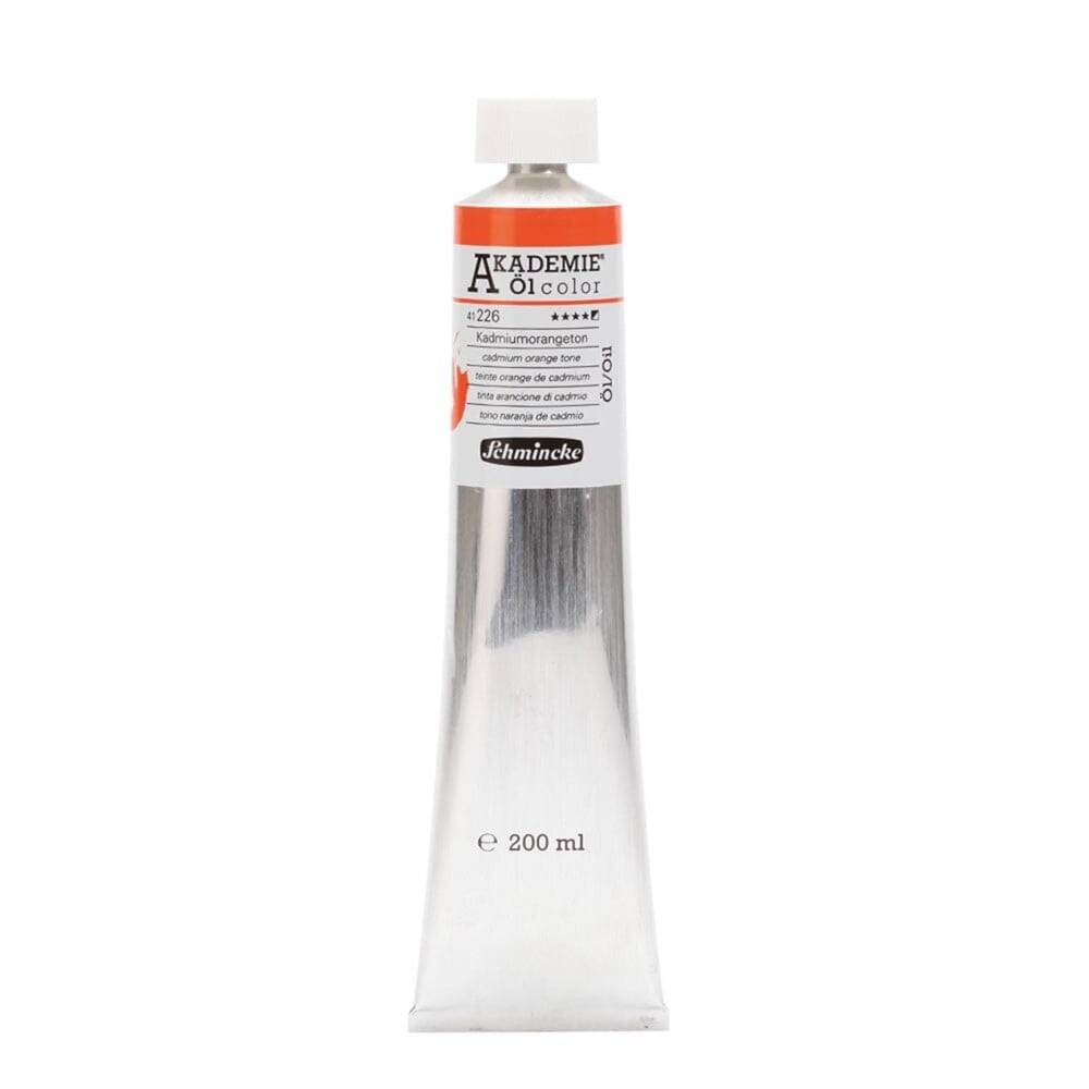 Schmincke Akademie Öl Color Yağlı Boya 200 ml 226 Cadmium Orange Hue Seri 1