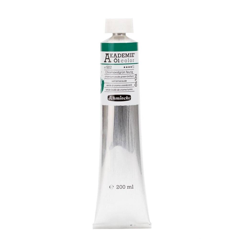 Schmincke Akademie Öl Color Yağlı Boya 200 ml 502 Chromium Oxide Green Brilliant Seri 1