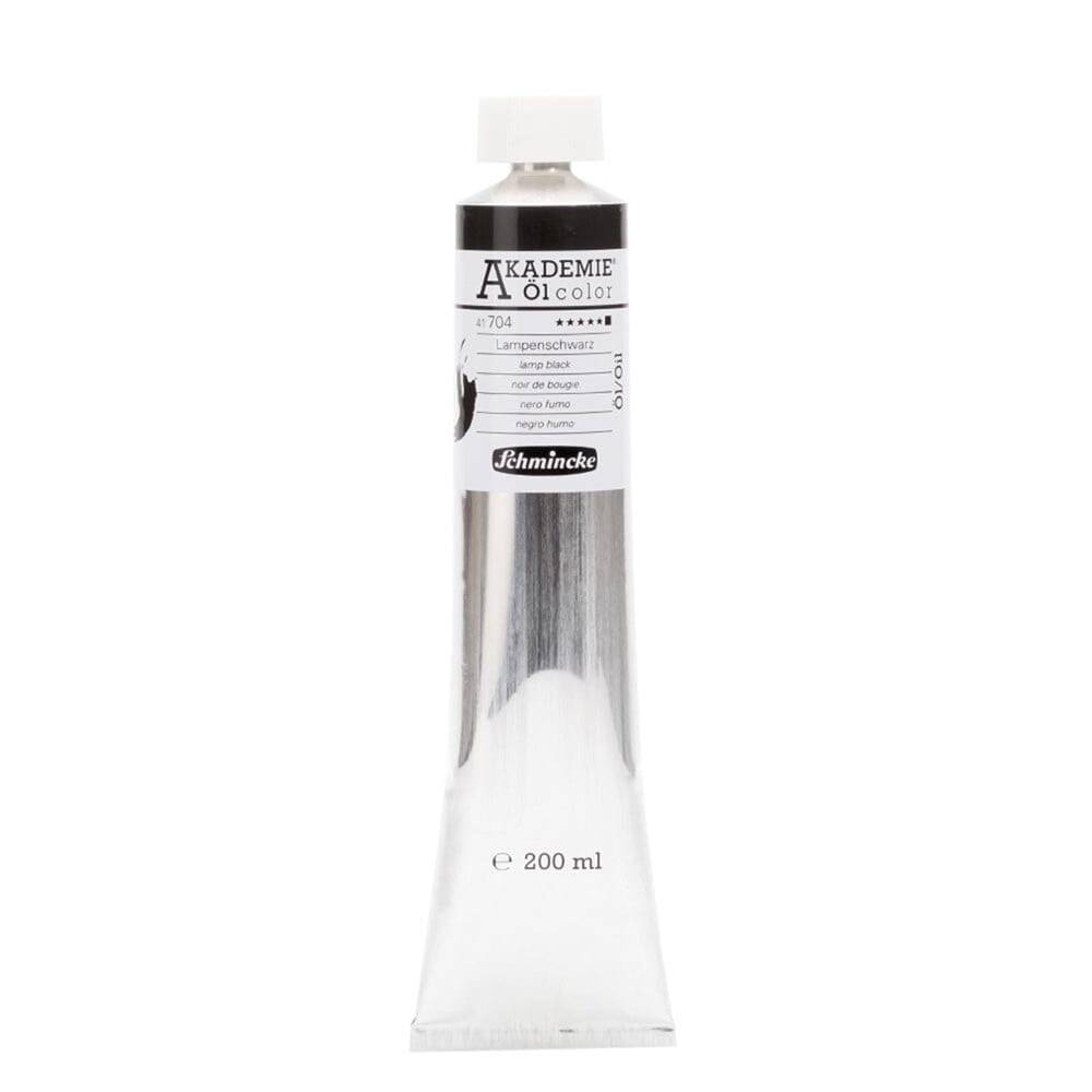Schmincke Akademie Öl Color Yağlı Boya 200 ml 704 Lamp Black Seri 1