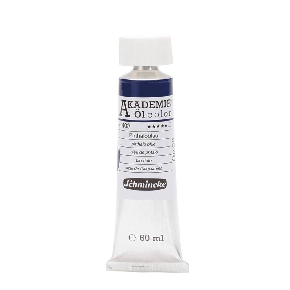 Schmincke Akademie Öl Color Yağlı Boya 60 ml 408 Phthalo Blue Seri 1