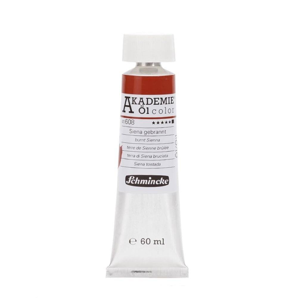 Schmincke Akademie Öl Color Yağlı Boya 60 ml 608 Burnt Sienna Seri 1