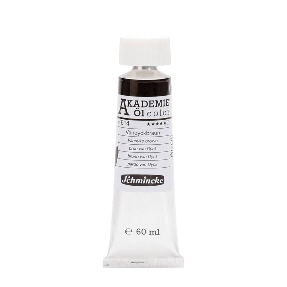 Schmincke Akademie Öl Color Yağlı Boya 60 ml 614 Vandyke Brown Seri 1
