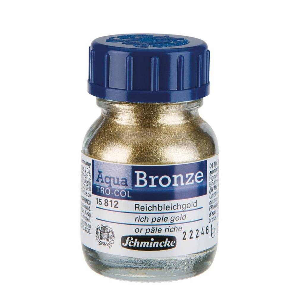Schmincke Aqua Bronze Watercolour Gilding Pigment 20 ml 812 Rich Pale Gold