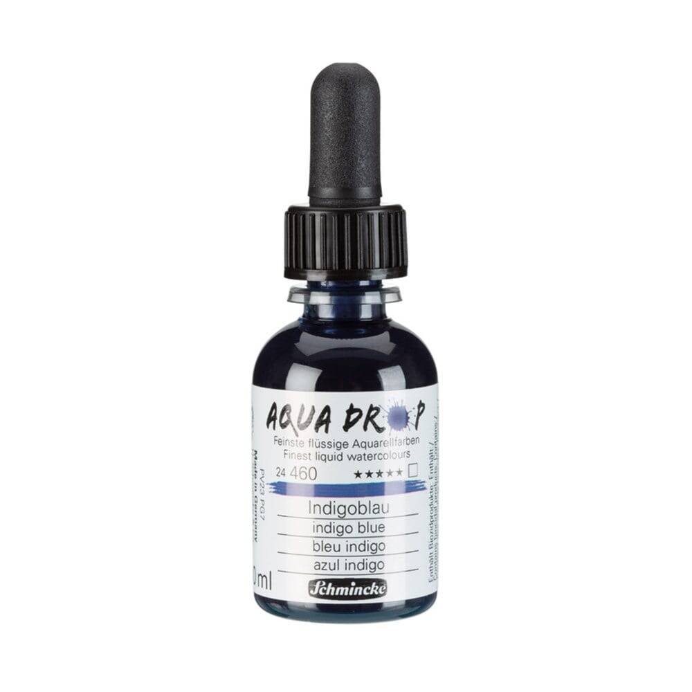 Schmincke Aqua Drop Liquid Watercolor Indigo Blue 30 ml