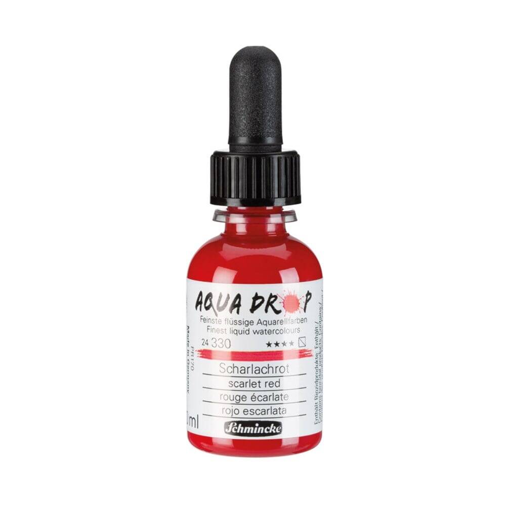 Schmincke Aqua Drop Sıvı Suluboya 30 ml 330 Scarlet Red