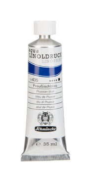 Schmincke Artist Aqua Linol Paint Prussian Blue 35 ml
