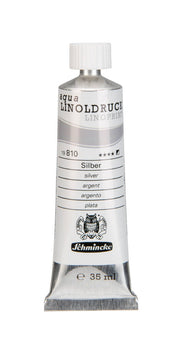 Schmincke Artist Aqua Linol Paint Silver 35 ml