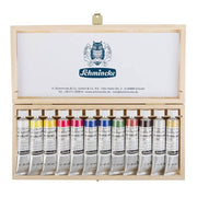 Schmincke Calligraphy Artist Gouache Paint Set Wooden Box 12x20ml