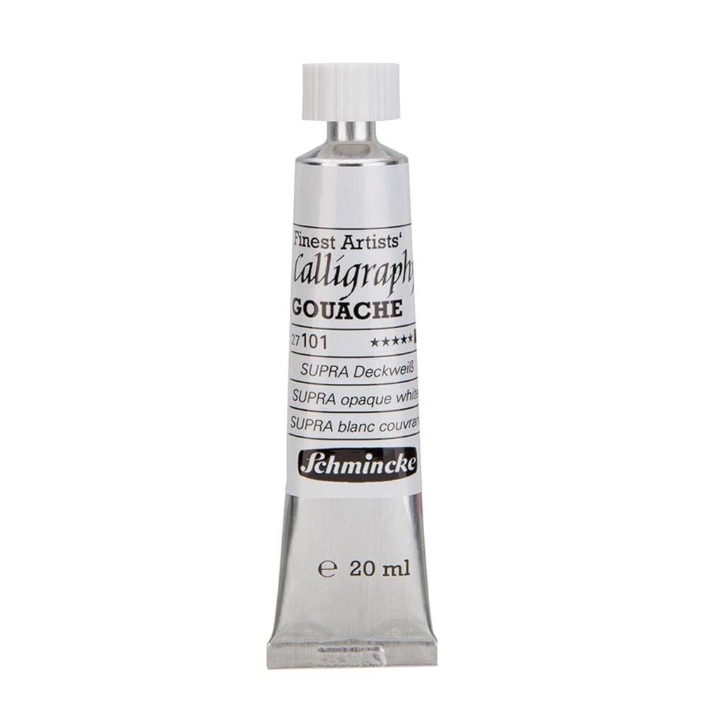 Schmincke Calligraphy Artist Gouache 20 ml Tube 101 Supra Opaque White