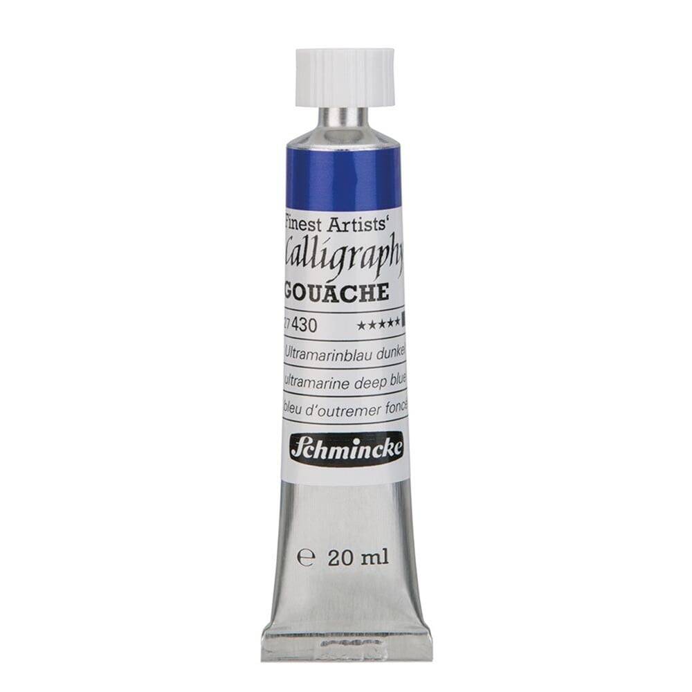 Schmincke Calligraphy Artist Gouache 20 ml Tube 430 Ultramarine Deep Blue