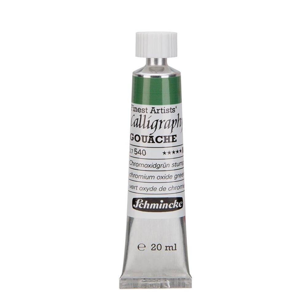 Schmincke Calligraphy Artist Gouache 20 ml Tube 540 Chromium Oxide Green