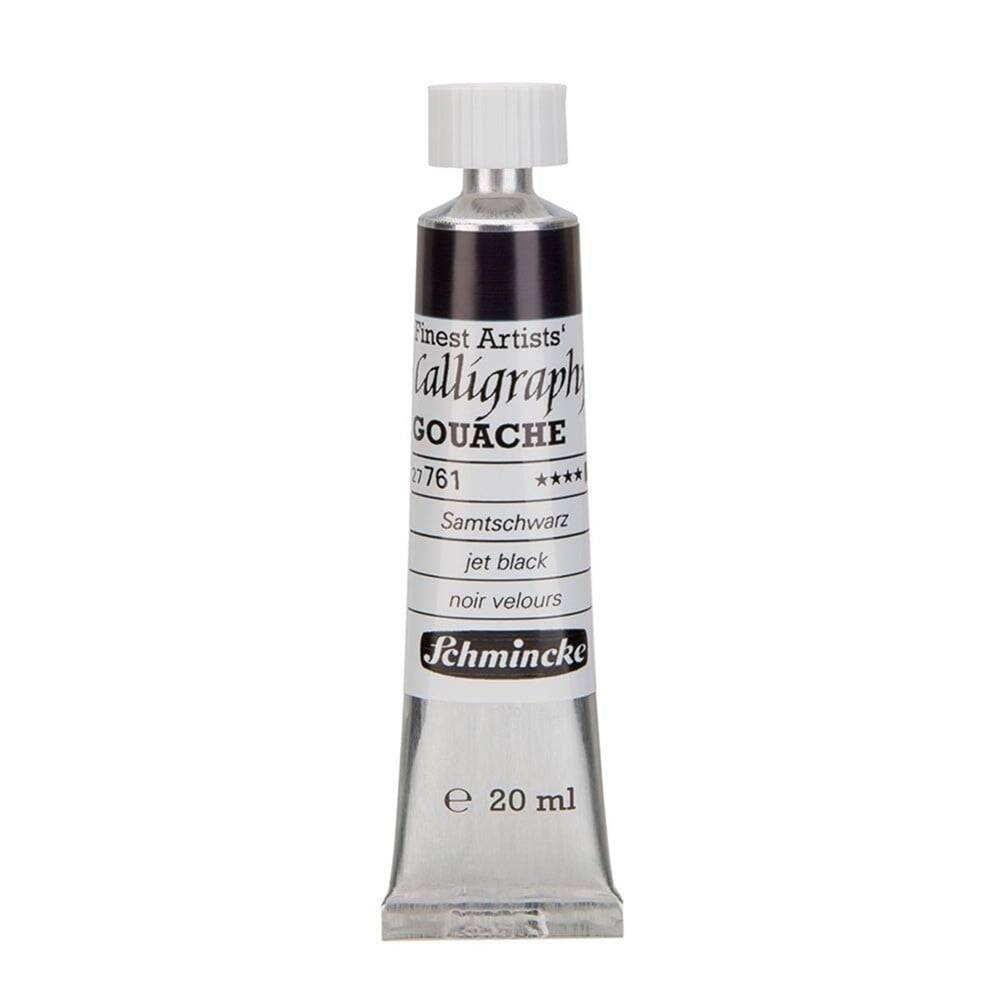Schmincke Calligraphy Artist Gouache 20 ml Tube 761 Jet Black