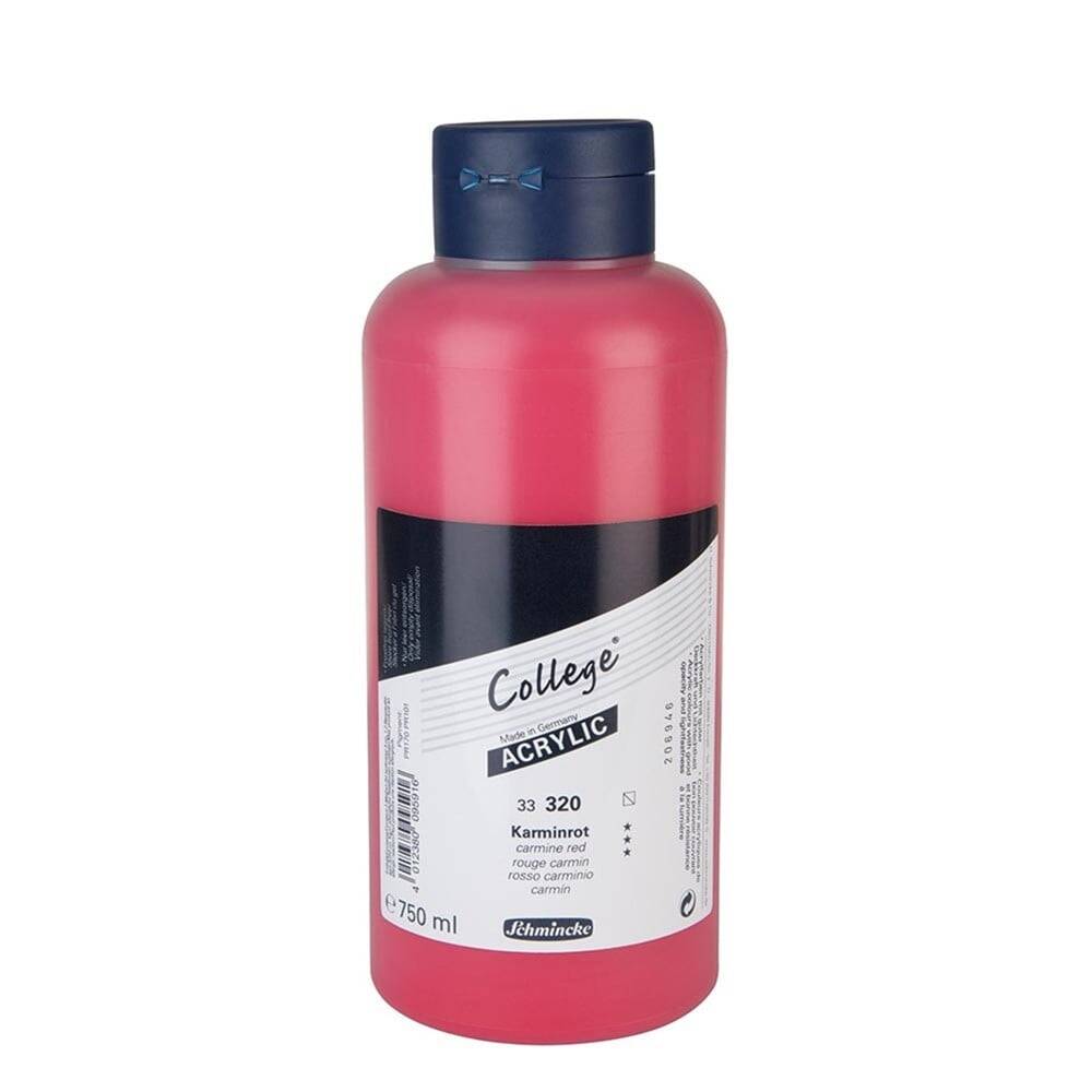 Schmincke College Acrylic Paint 750 ml 320 Carmine Red