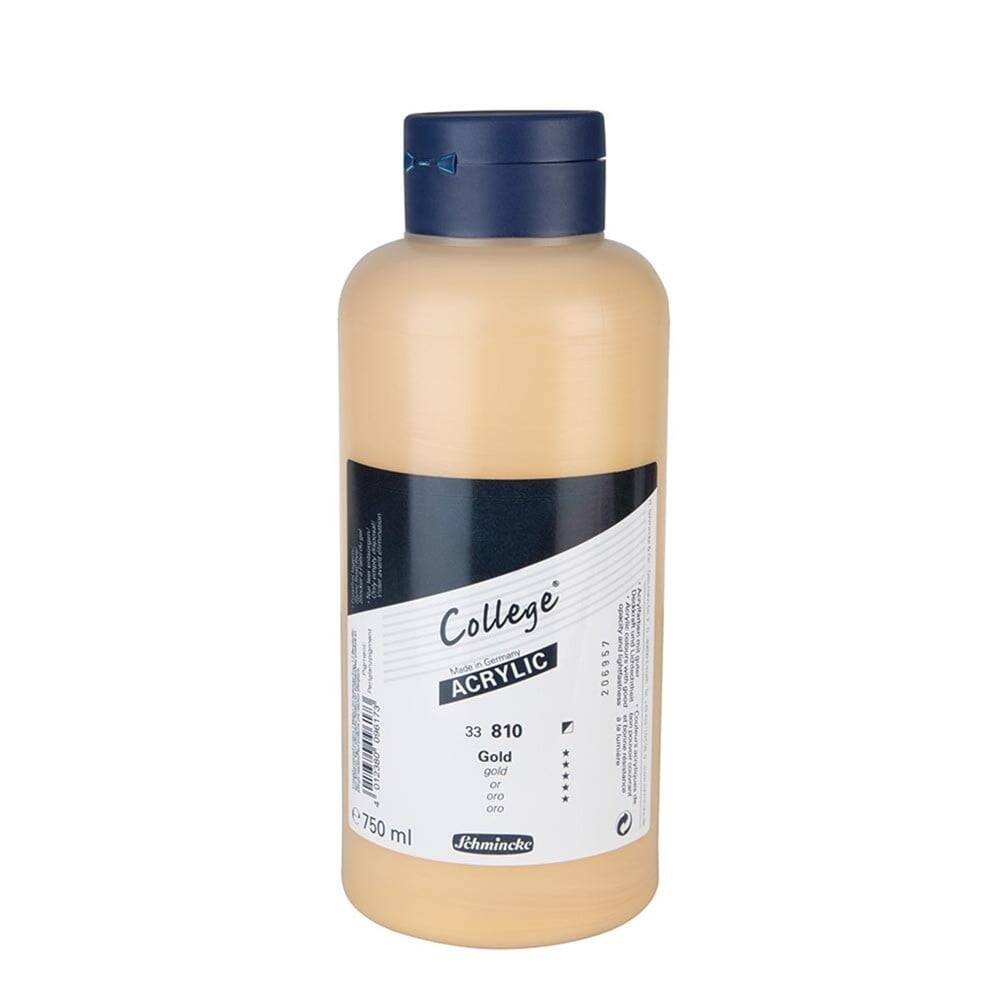 Schmincke College Acrylic Paint 750 ml 810 Gold