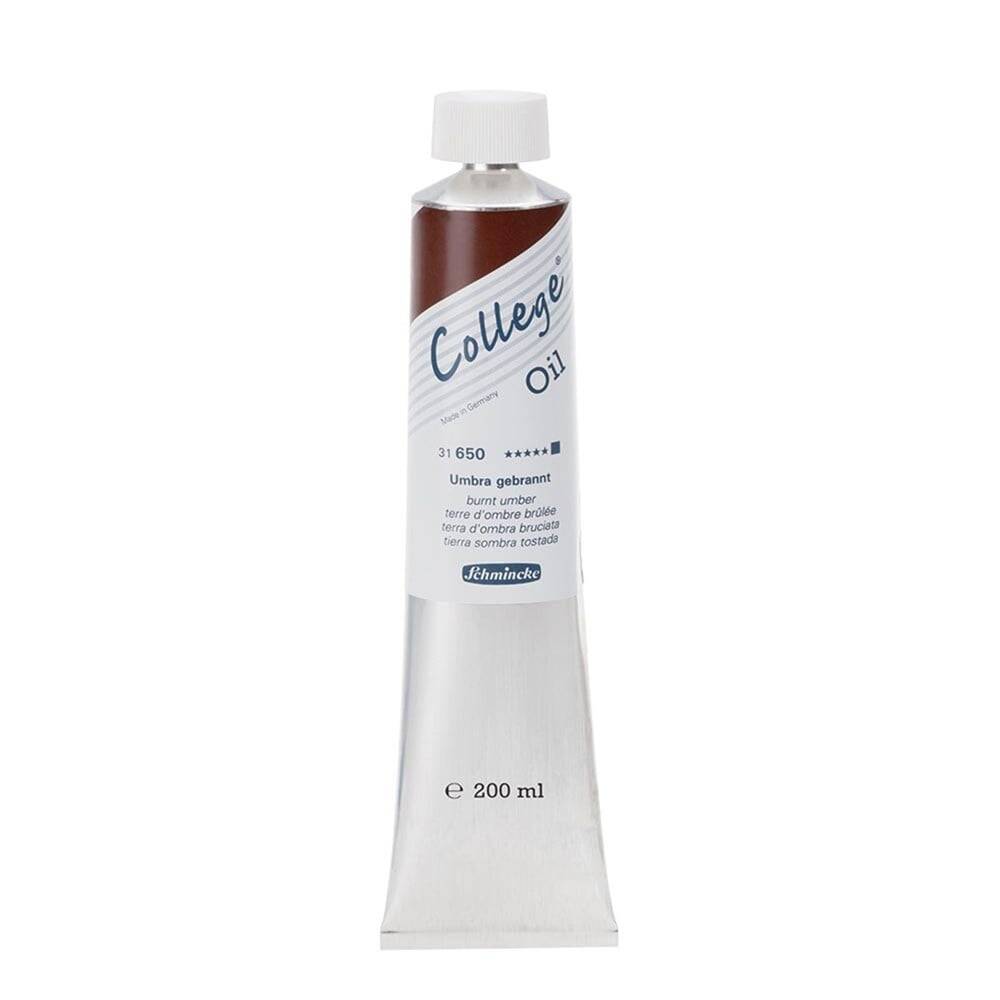 Schmincke College Oil Paint 200 ml 650 Burnt Umber