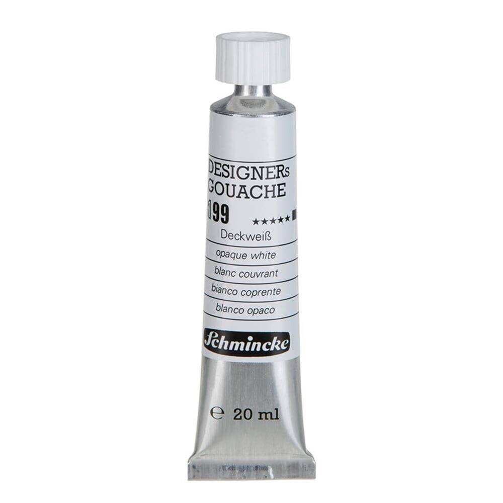 Schmincke Hks Designers' Guaj Boya 20 ml 199 Opaque White