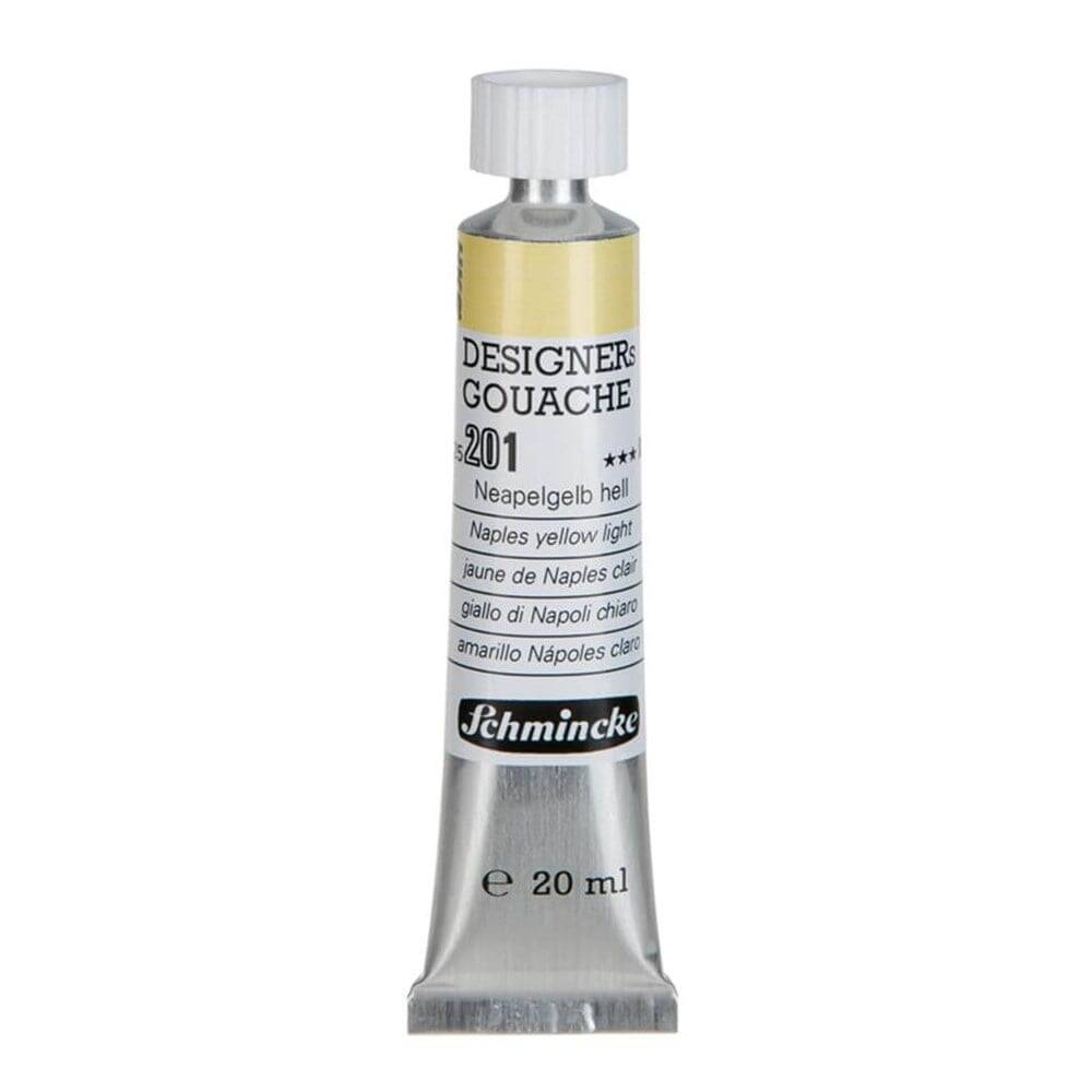 Schmincke Hks Designers' Guaj Boya 20 ml 201 Naples Yellow Light