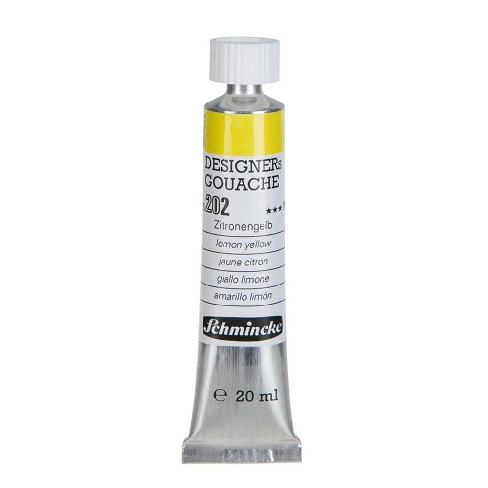 Schmincke Hks Designers' Guaj Boya 20 ml 202 Lemon Yellow