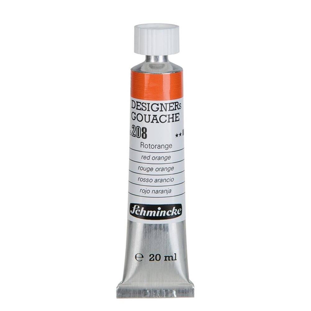 Schmincke Hks Designers' Guaj Boya 20 ml 208 Red Orange