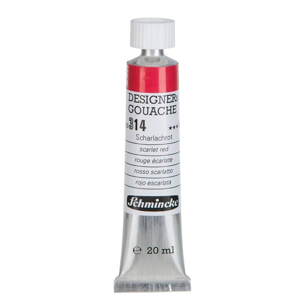 Schmincke Hks Designers' Gouache 20 ml Tube 314 Scarlet Red