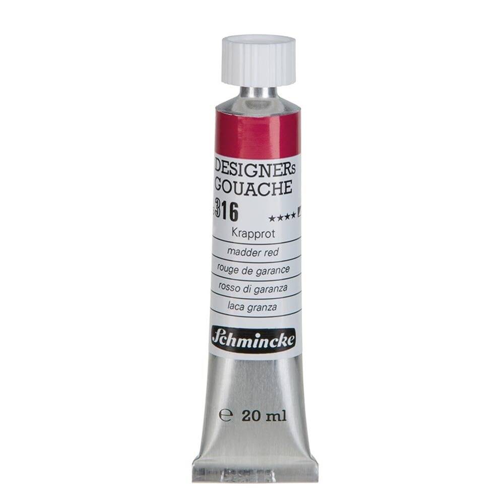 Schmincke Hks Designers' Guaj Boya 20 ml 316 Madder Red