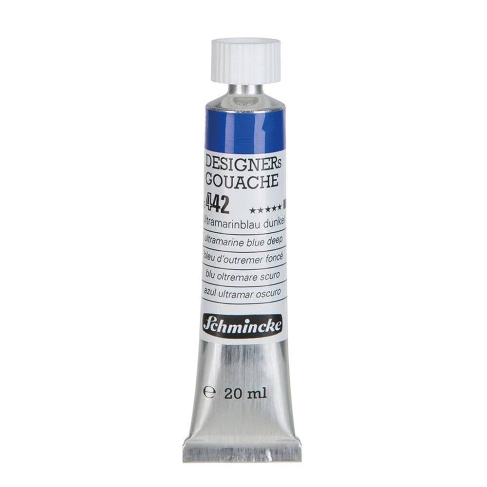 Schmincke Hks Designers' Gouache 20 ml Tube 442 Ultramarine Blue Deep