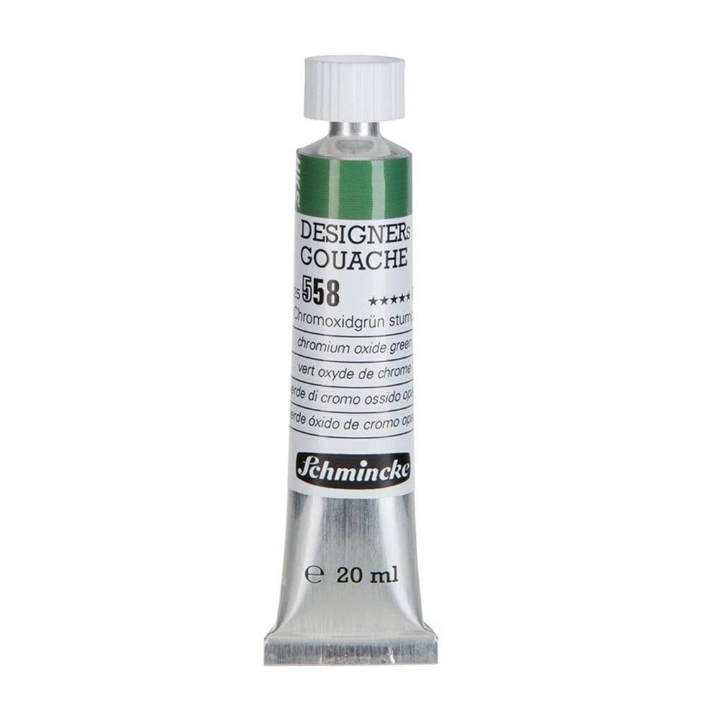 Schmincke Hks Designers' Gouache Paint 20 ml Tube 558 Chromium Oxide Green