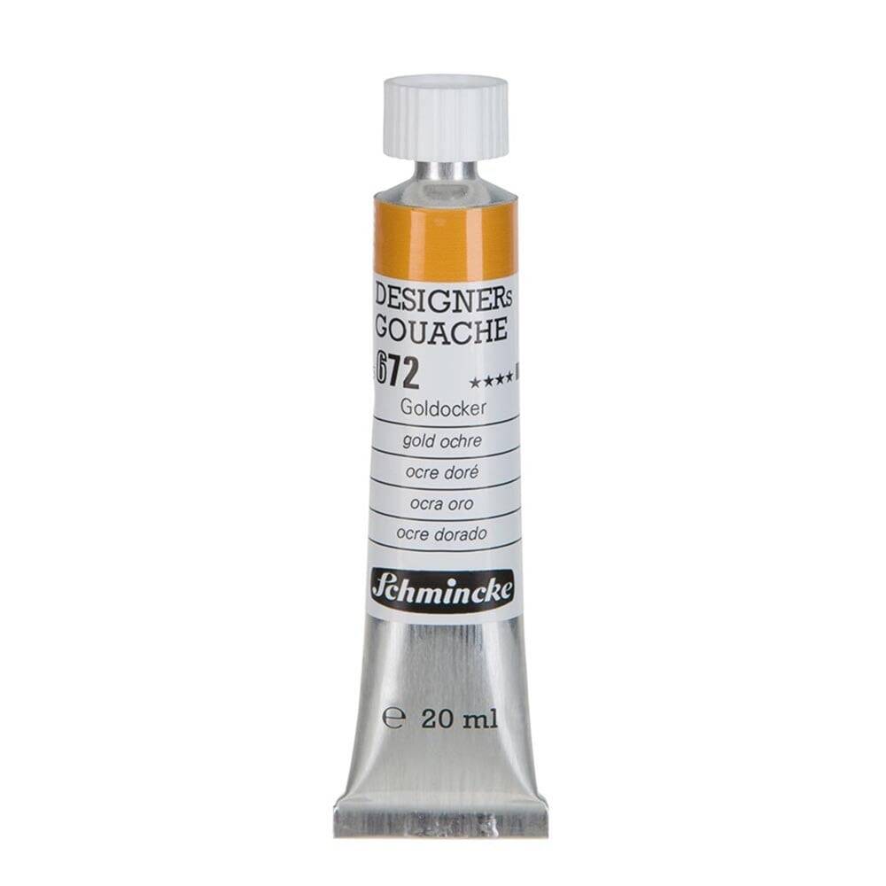 Schmincke Hks Designers' Guaj Boya 20 ml 672 Gold Ochre