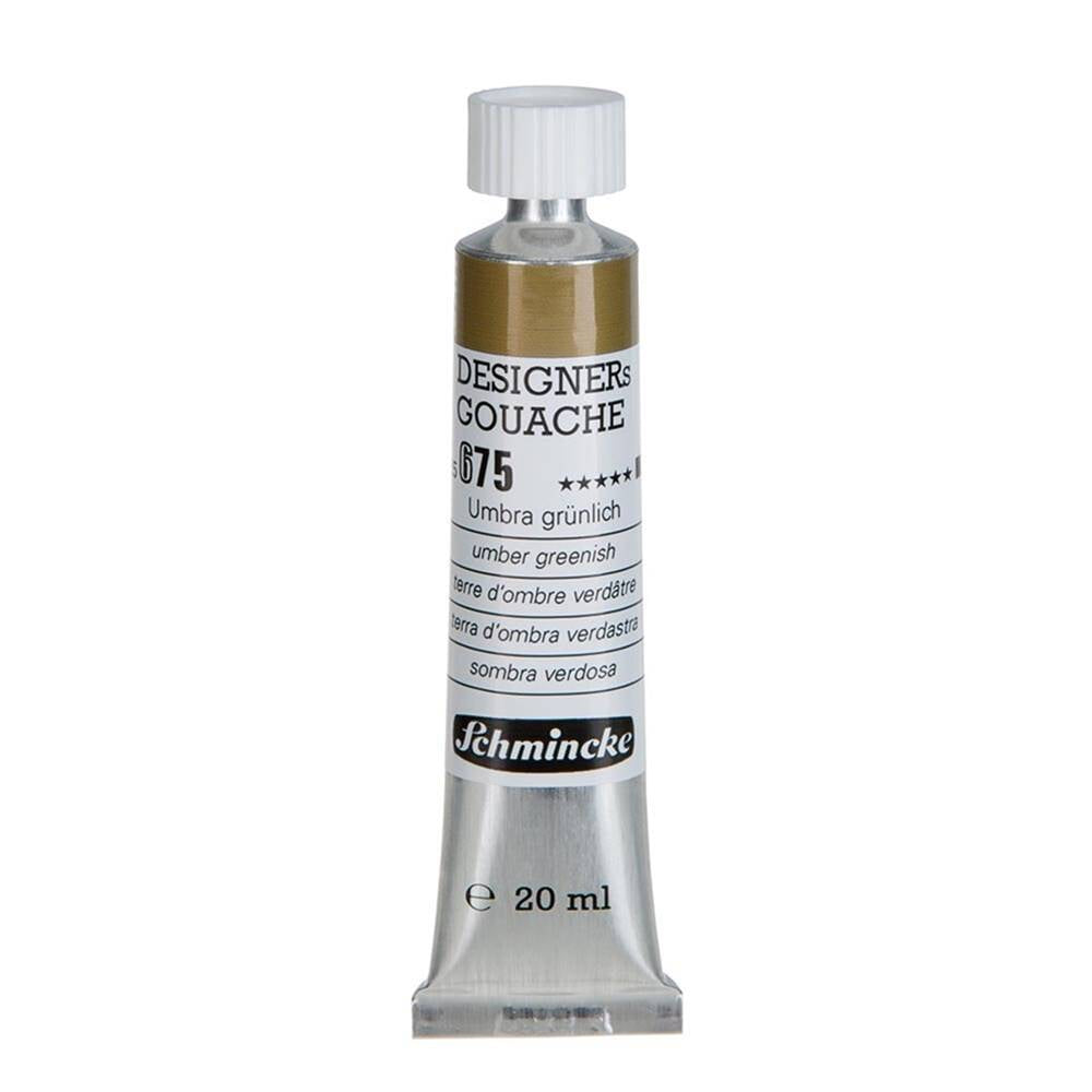Schmincke Hks Designers' Guaj Boya 20 ml 675 Umber Greenish