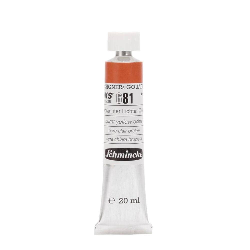 Schmincke Hks Designers' Guaj Boya 20 ml 681 Burnt Yellow Ochre
