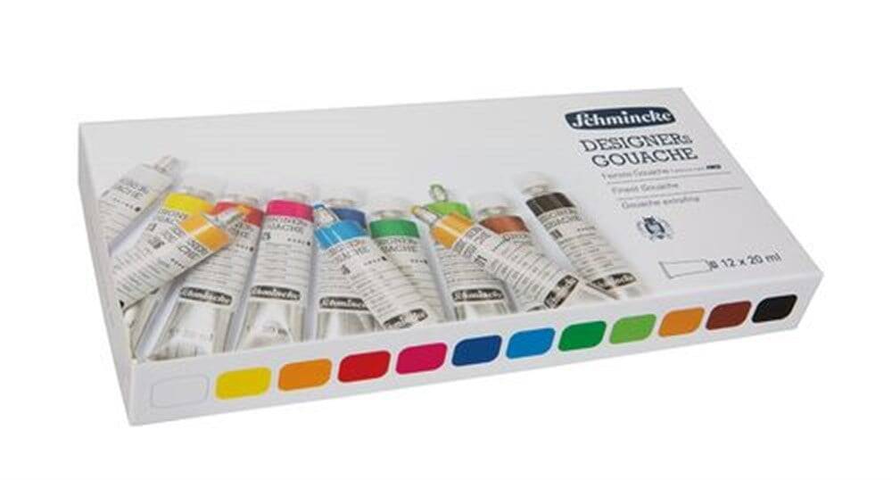 Schmincke Hks Designers' Gouache Paint Set 12x20ml