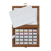 Schmincke Horadam Aquarell Wooden Box Artist Watercolor Set 24 X Full Pan 74524