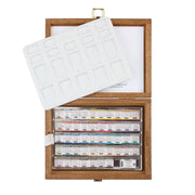 Schmincke Horadam Aquarell Wooden Box Artist Watercolour Set 48 x Half Pan 74548