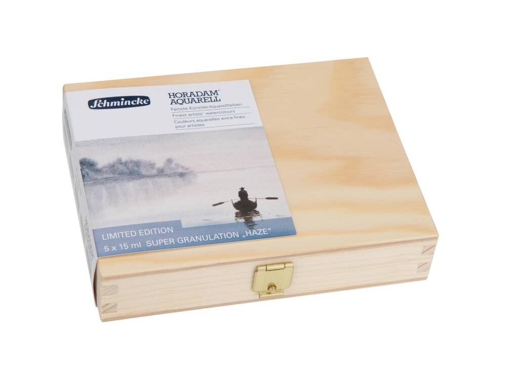 Schmincke Horadam Aquarell Ahşap Kutu Supergranulation Haze Colors 5x15 ml 74885