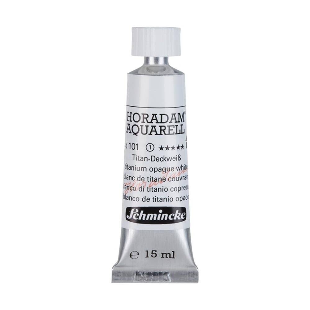 Schmincke Horadam Aquarell Artist Watercolor 15 ml Tube Series 1 101 Titanium Opaque White
